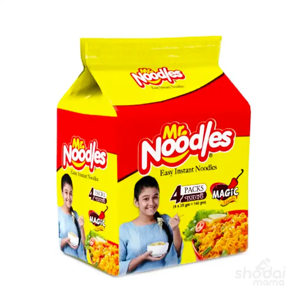 Mr Noodles Magic Masala Easy Instant Noodles (4 Pack) - 140gm